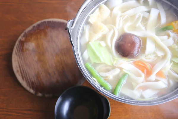 Soupe japonaise de nouilles d'Udon Ramen (en cuisine japonaise ). — Photo