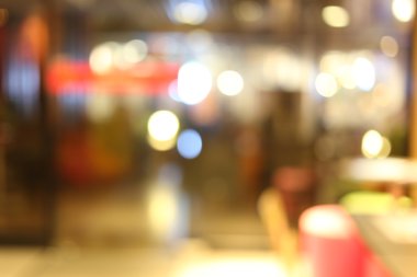 Kahve dükkanında bir bulanıklık stili.