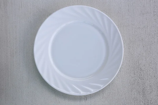 Пустое белое блюдо . — стоковое фото