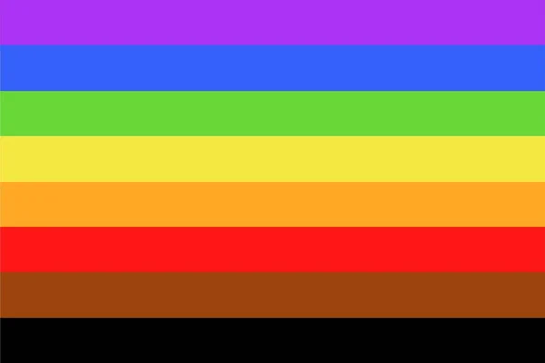 Ілюстрація Смугового Райдужного Прапора Прапора Прапора Лгбтк Лесбійської Гей Бісексуальної — стокове фото