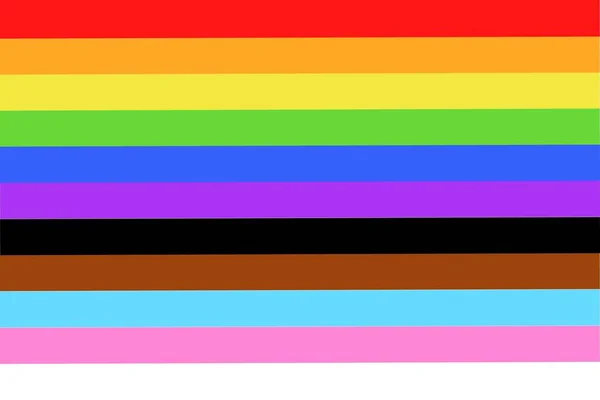 Иллюстрация Новой Красочной Организации Лгбтк Лесбиянки Геи Бисексуалы Трансгендеры Квиры — стоковое фото
