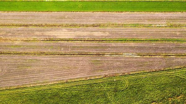Luchtfoto van velden — Stockfoto