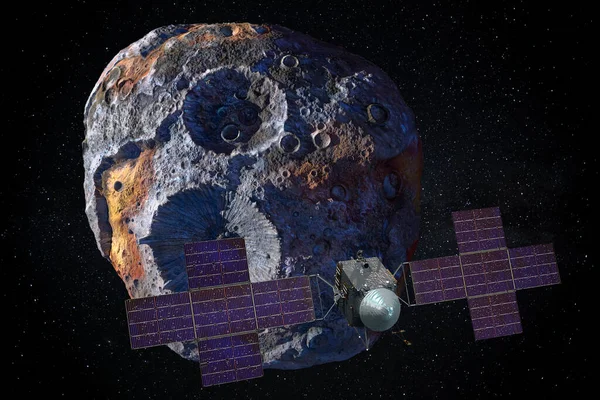 Psyche asteroida w kosmosie — Zdjęcie stockowe