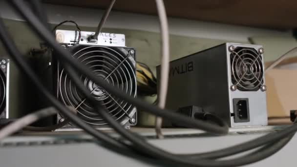 Bitcoin maden teçhizatı — Stok video