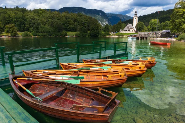 Озеро Бохіндж у Словенії. — стокове фото