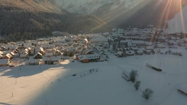 Kranjska gora hóban — Stock videók