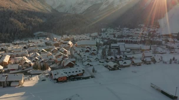 Краницька гора в снігу — стокове відео
