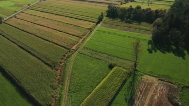 Alanların havadan görünümü