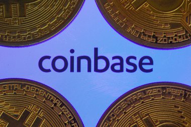 Bozuk para üssü logosu ve Bitcoinler