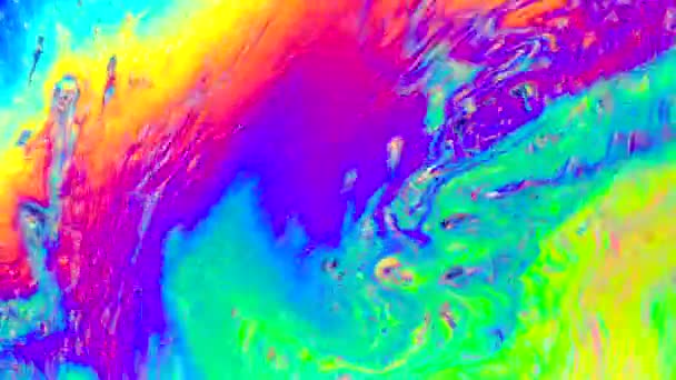 Jabón burbuja patrones de arte abstracto — Vídeos de Stock