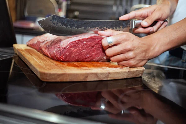 Bife Picanha cru — Fotografia de Stock