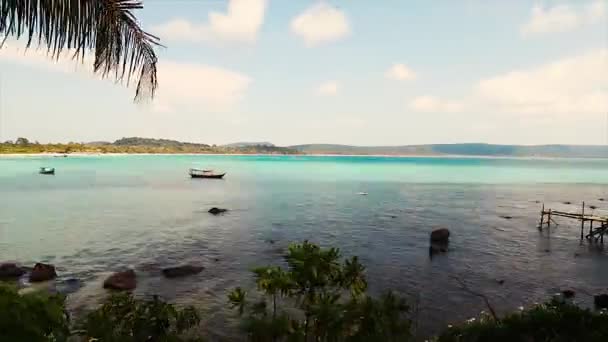 Časová Prodleva Letního Dne Ostrově Koh Rong Kambodži — Stock video