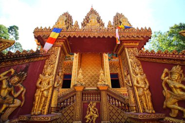 Chiang Mai tapınağındaki güzel Budist tapınakları, Tayland.