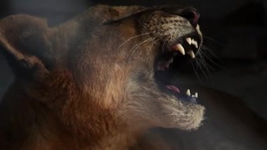 Genç bir Asyalı aslan yavrusu ya da Panthera leo persica 'ya yakın olup Gir Ulusal Parkı' ndaki bir ağaç kütüğünün arkasına ve Hindistan 'ın Gujarat eyaletindeki çevre bölgelere saklanır.