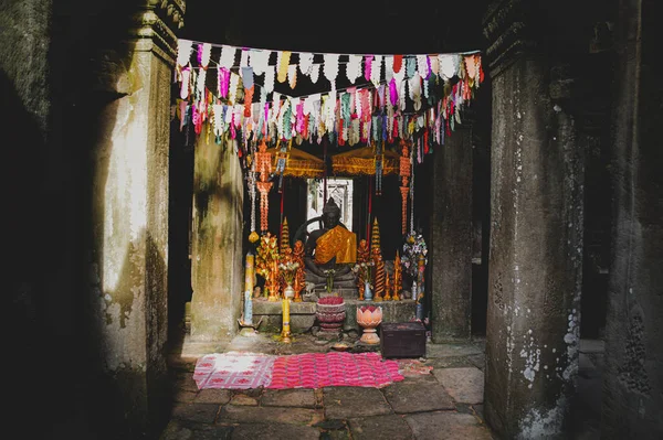 Kamboçyalı Khmer Budist Sunağı Choul Chnam Thmey Adlı Yeni Yıla — Stok fotoğraf