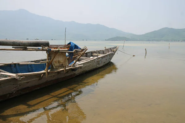 Vista Panorámica Una Tranquila Madrugada Mui Fishing Village Phan Thiet — Foto de Stock