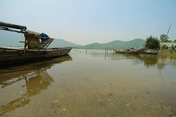 Vista Panorámica Una Tranquila Madrugada Mui Fishing Village Phan Thiet — Foto de Stock