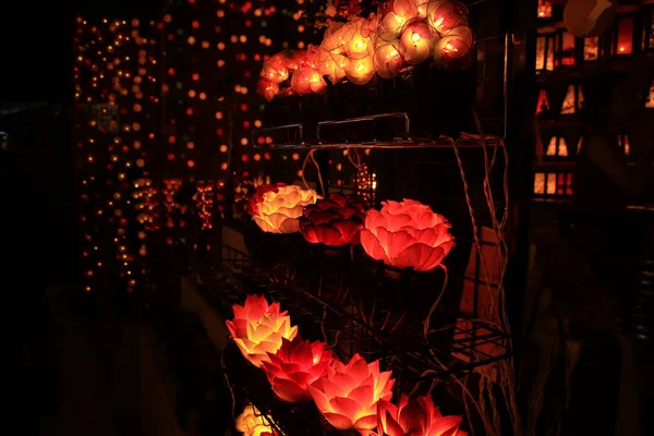 Close Different Light Decoration Souvenirs Sold Chatuchak Market Bangkok Thailand — Stock Photo, Image