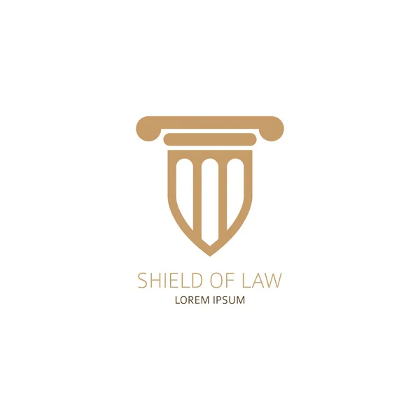 Vorlage für das Logo des Anwalts — Stockvektor