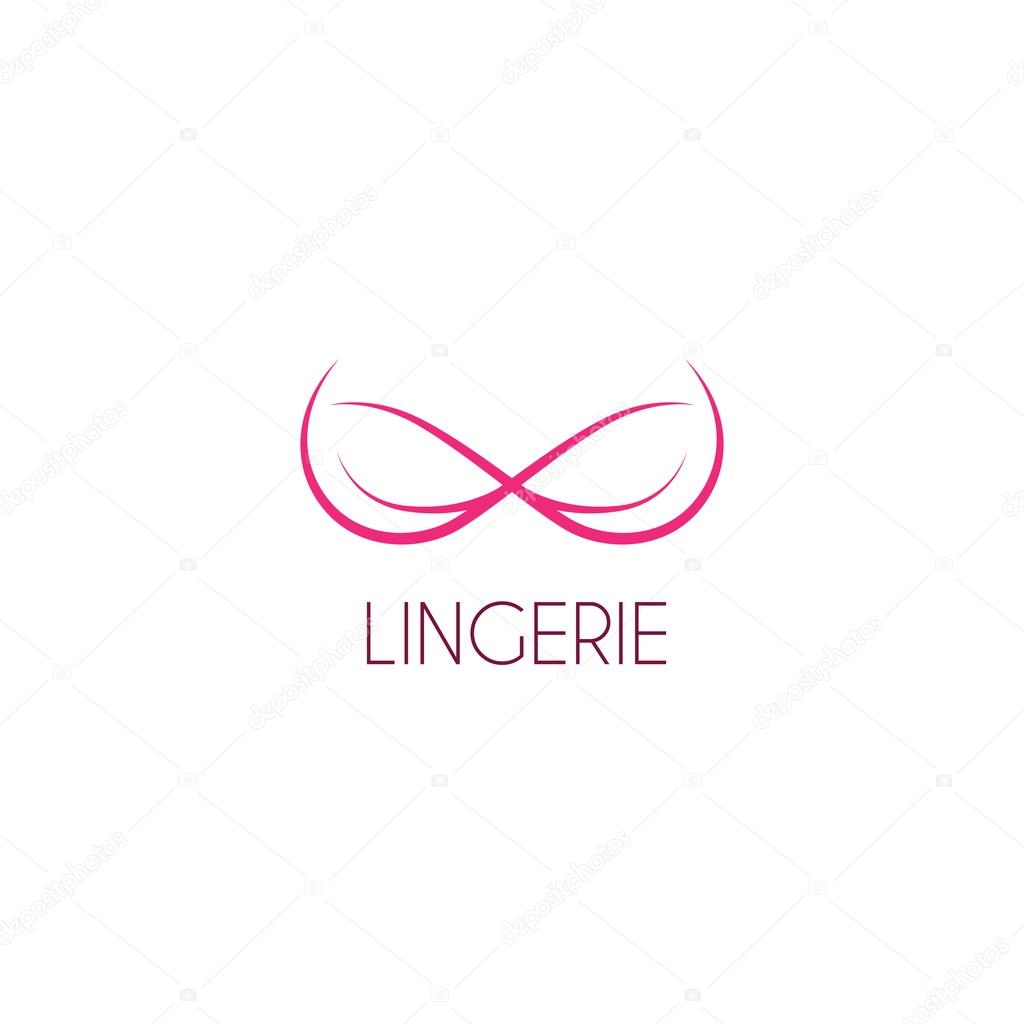 Vector template of logo of lingerie Stock Vector by ©avgust01