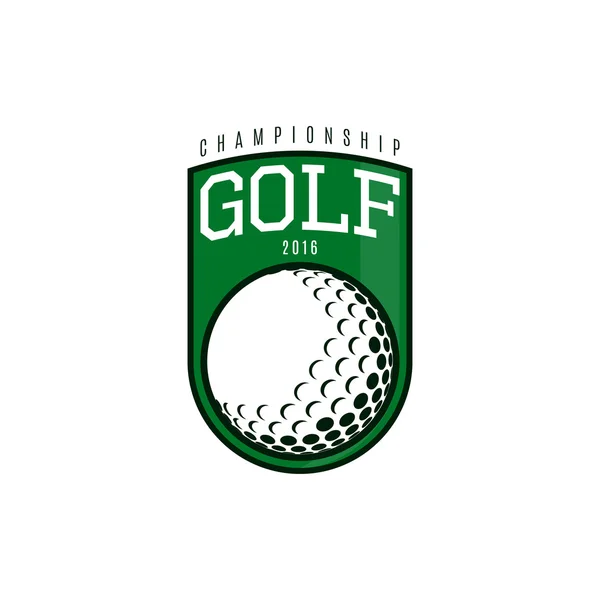 Étiquette vectorielle du golf — Image vectorielle