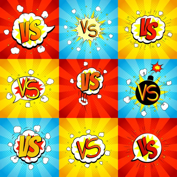 Harfler karşı mücadele arka planında pop sanat tarzı set