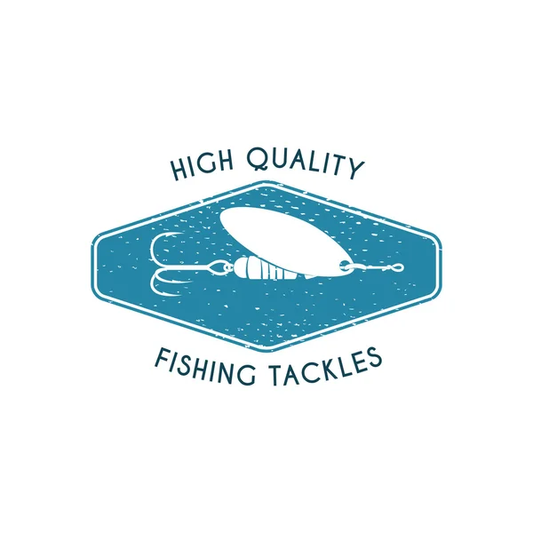 Logotipo de pesca tackles loja — Vetor de Stock