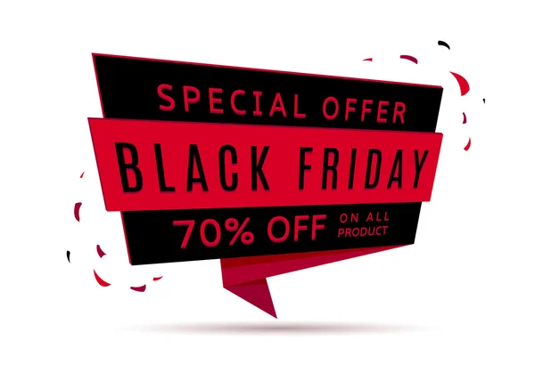 Black Friday Venda Web Banner — Vetor de Stock