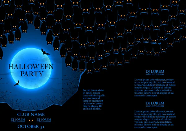 Livret de fête Halloween — Image vectorielle