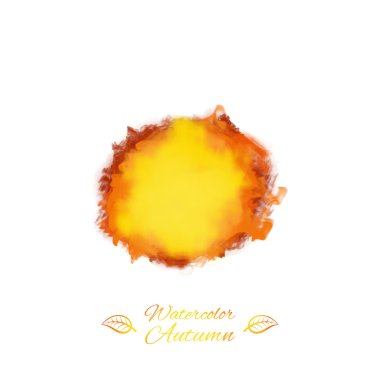 vektör sıçrama suluboya sonbahar renkleri