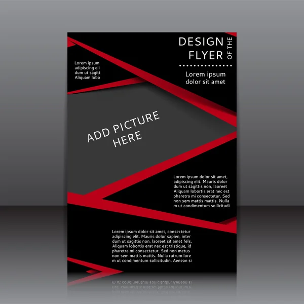 Diseño vectorial del folleto — Archivo Imágenes Vectoriales