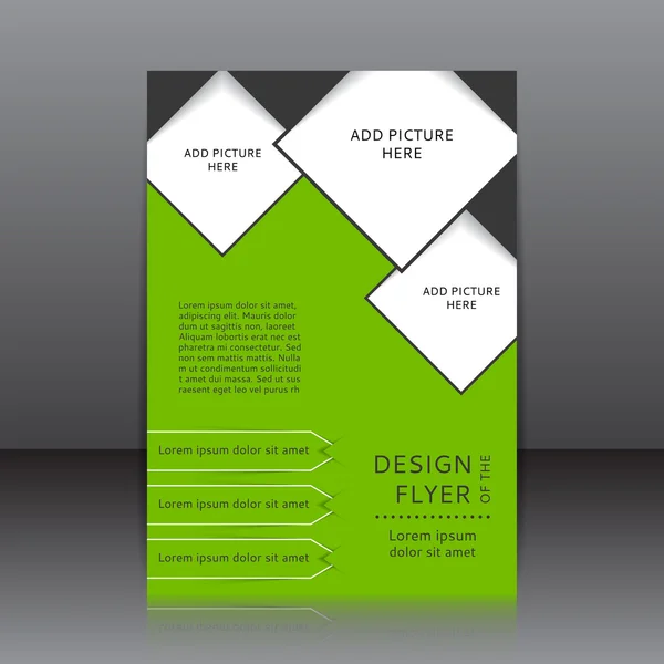 Διάνυσμα σχεδιασμό του το flyer — Διανυσματικό Αρχείο