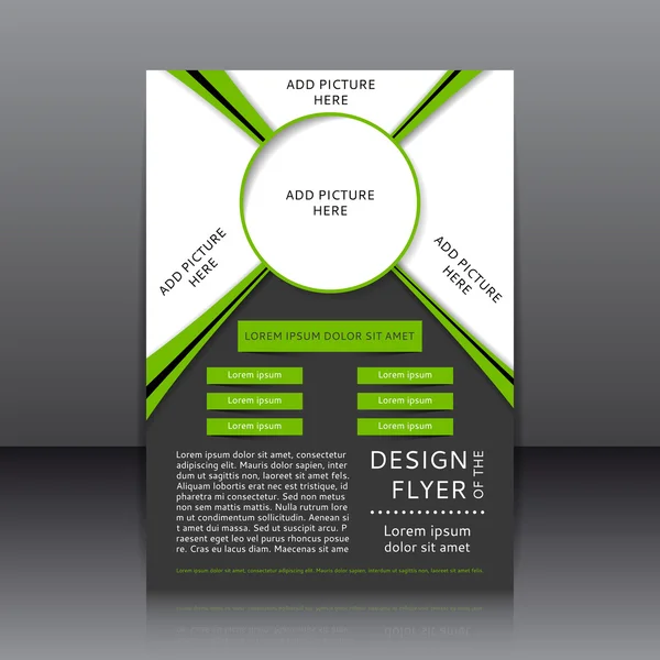 Vektor-Design des Flyers — Stockvektor