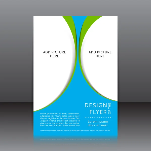 Vector design of the flyer — Stock Vector