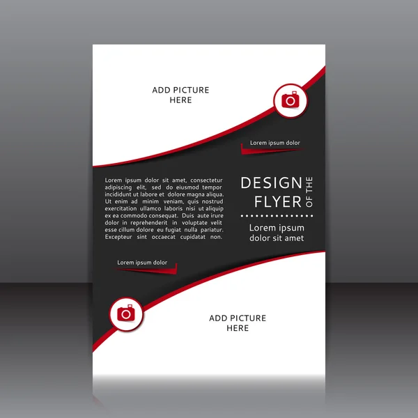 Vector design of the flyer — Stock Vector