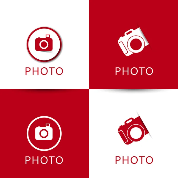 Conjunto de ícones de câmera vetorial — Vetor de Stock