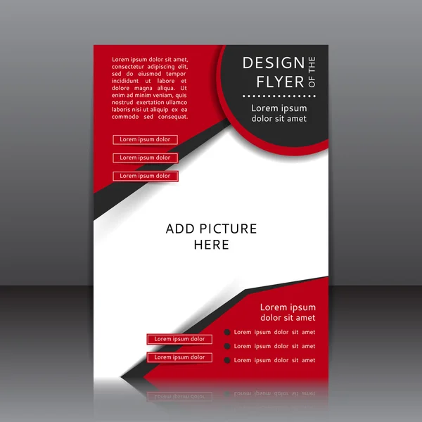 Vektor-Design des Flyers — Stockvektor