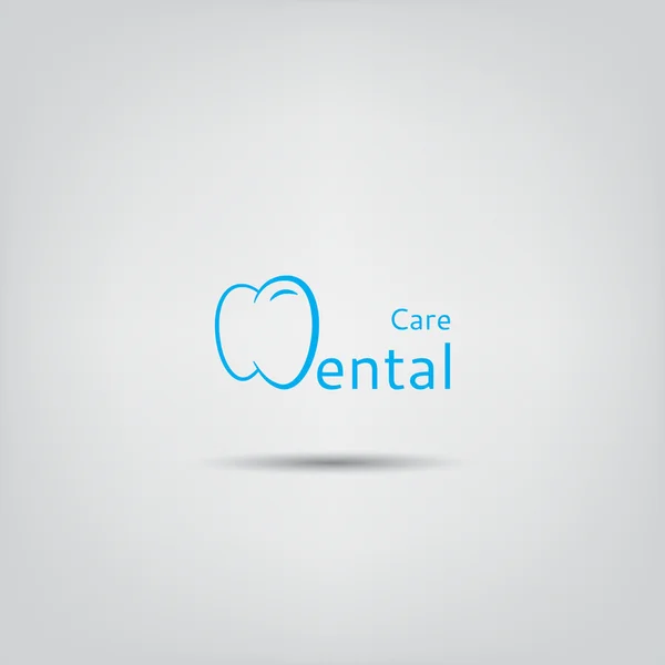 Lable de cuidados dentários —  Vetores de Stock