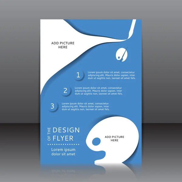 Vektor-Design des Flyers — Stockvektor