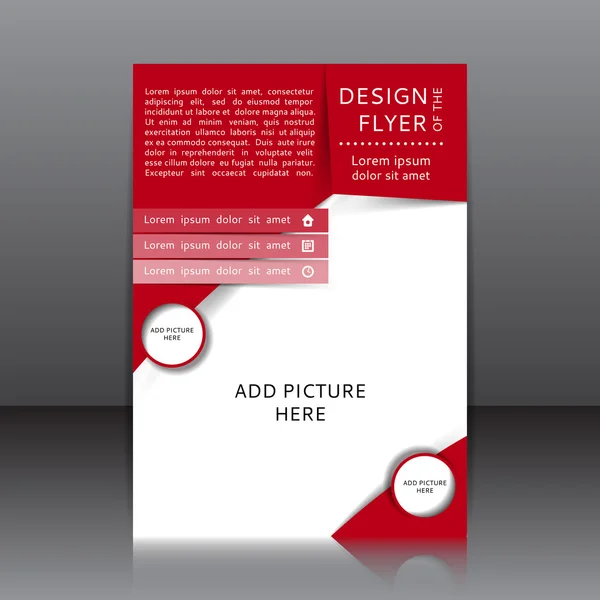 Διάνυσμα σχεδιασμό του το flyer — Διανυσματικό Αρχείο