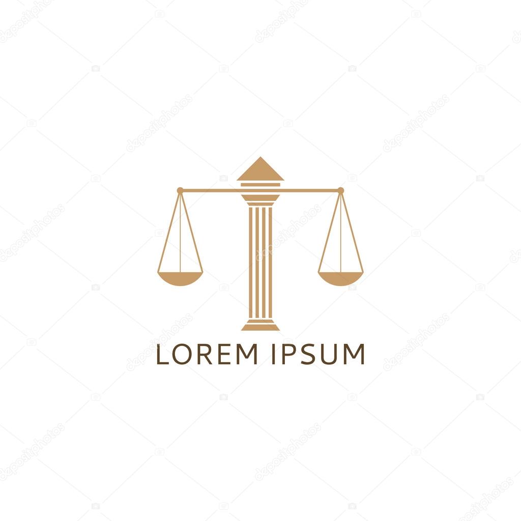 Lawyer logo concept template