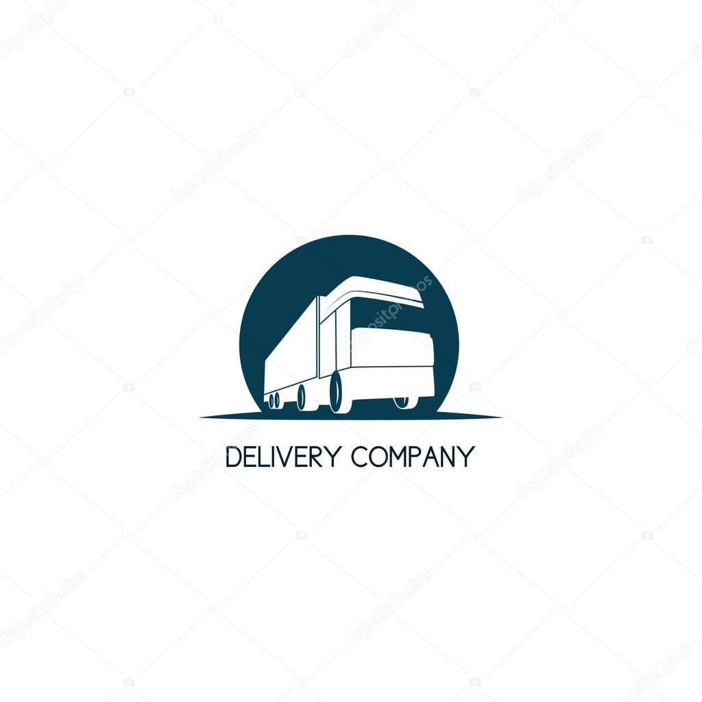 Delivery company logo template