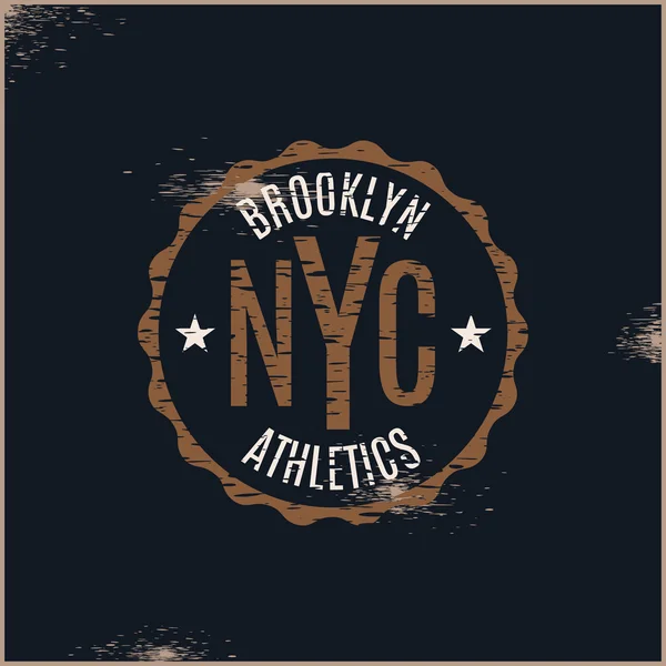 Brooklyn Athletic sport NYC typography Stock Vector
