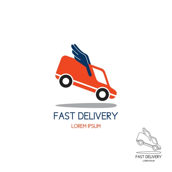 Logo of fast delivery — Stock Vector