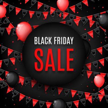 Tasarım poster Black Friday satış