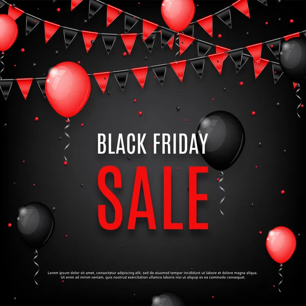 Design of poster of Black Friday sale — Stock Vector