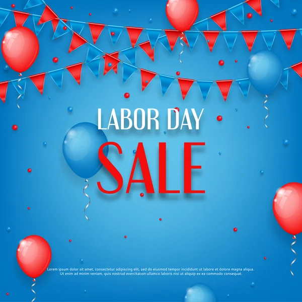 Design of poster of Labor Day sale — Stock Vector