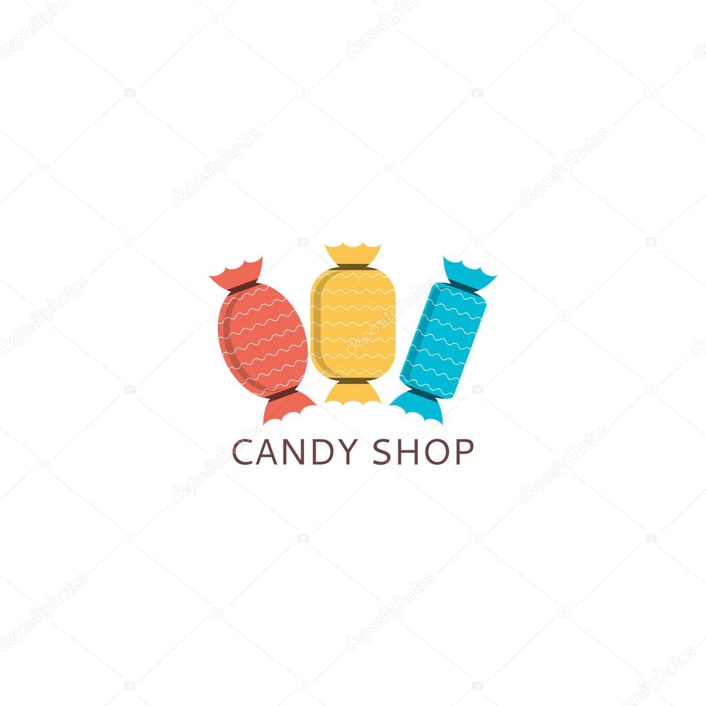 Vector logo of candy shop