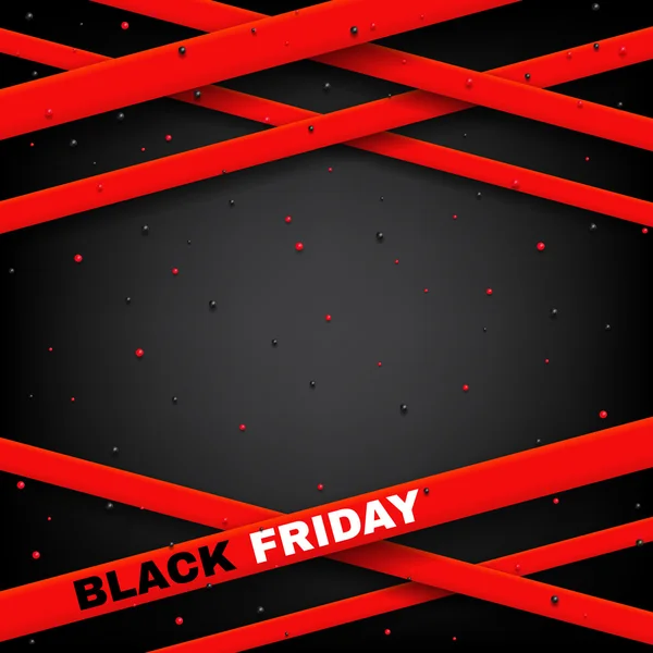 Design de cartaz de Black Friday venda ilustração vetorial . — Vetor de Stock