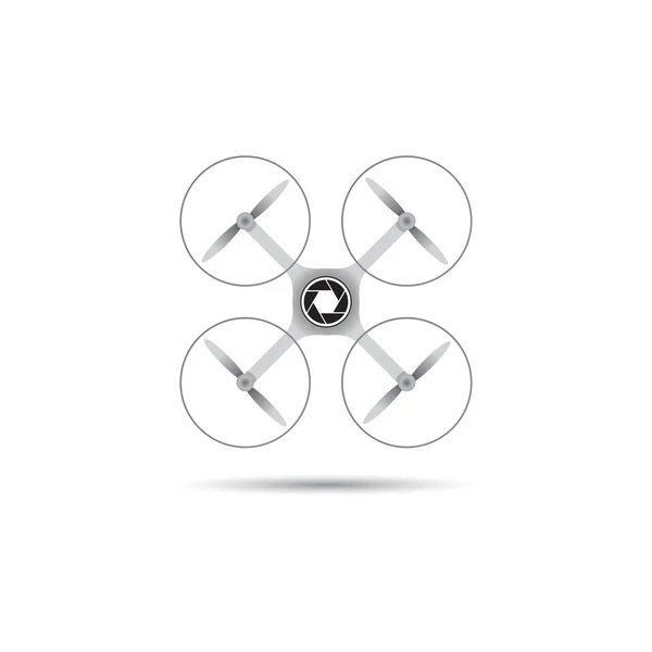 Dron logo vettoriale illustrazione — Vettoriale Stock